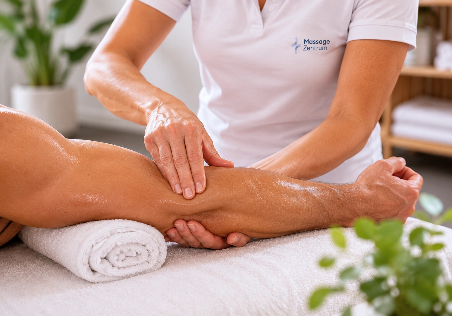Sportmassage bei Trainingsbelastung in der Praxis an der Neugasse 18 in Baar